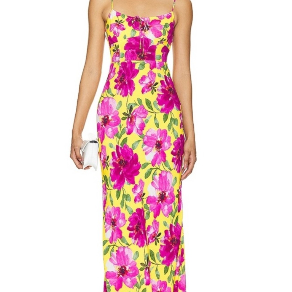 Favorite Daughter The One That Got Away Vibrant Floral Maxi Dress